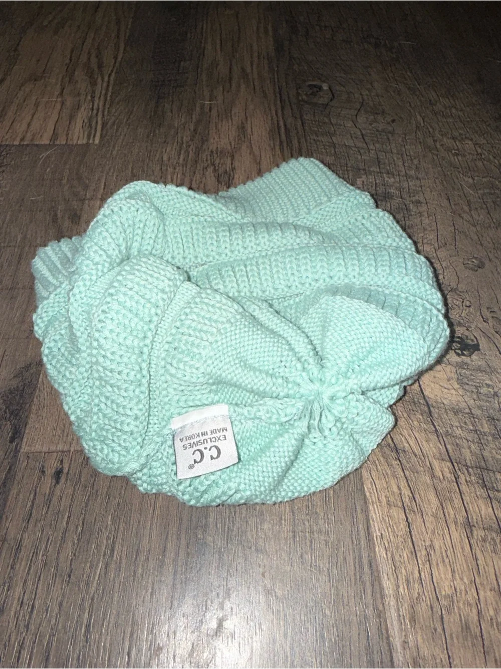C.C Mint Knit Beanie